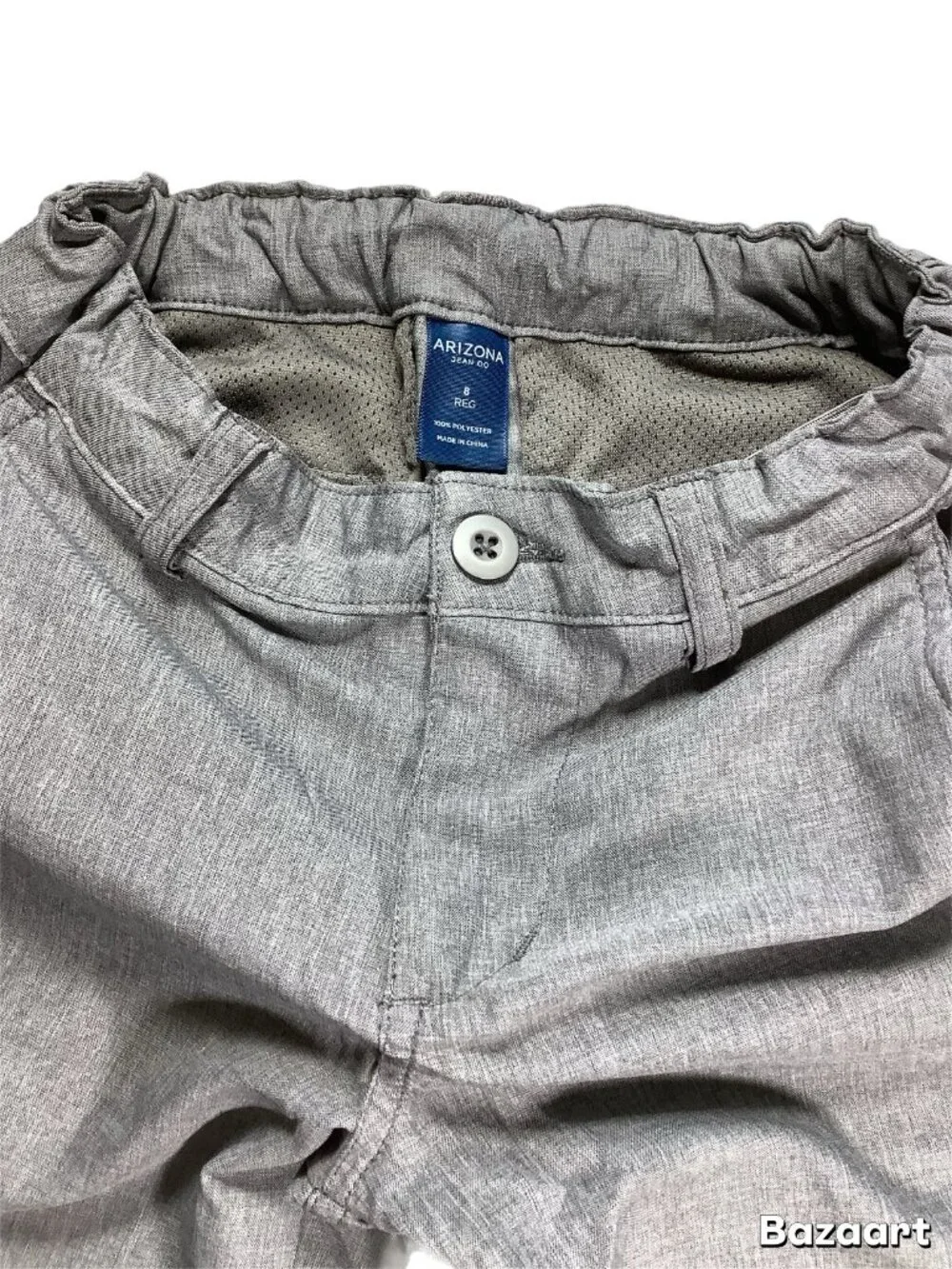 Lot of 2 Old Navy Boys Shorts Size 8 Shark Print & Gray Built-In Belts